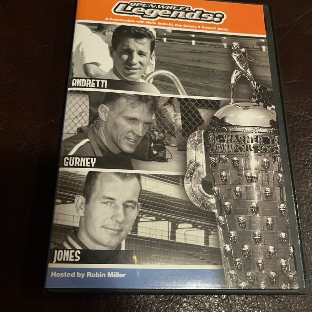 Open Wheel Legends: Andretti Gurney Jones - rare 2013 Indy DVD - very good.